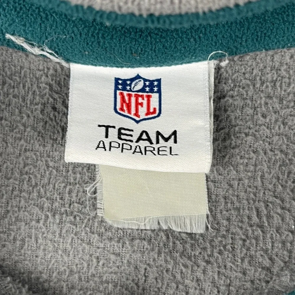 Philadelphia Eagles NFL Team Apparel Men XXL Gray Full Zip Fleece Jacket